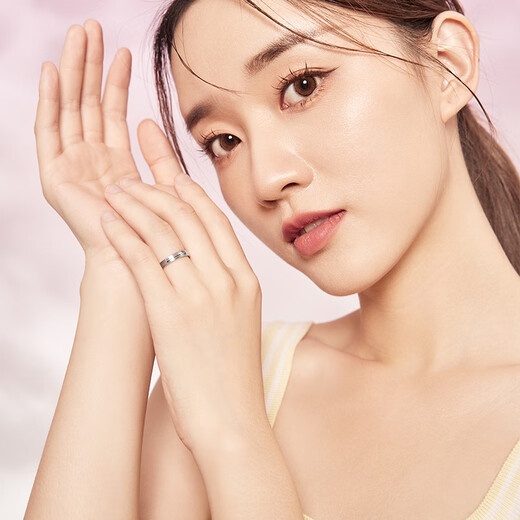 Saturday Fortune PT950 platinum ring, pampering couple, platinum pair ring, single size 13, about 1.87g, birthday gift