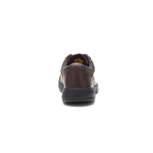 Cat Carter Herrenschuhe, Arbeitsbekleidungschuhe, Outdoor -Sportarten, Stahlzehenschuhe, lässig und modisch, geschäftliches Pendeln, Frühling und Sommer, 15916 m dunkelbraun, braun, 7 = 40 Größe