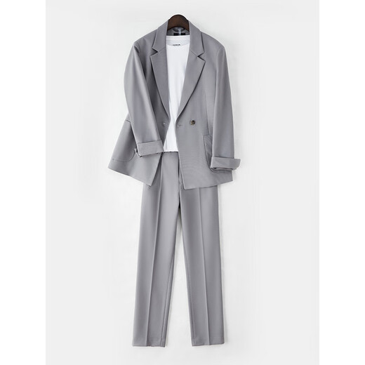 DK high-end men's casual style suit suit men's loose casual small suit three-piece suit men's professional business suit black two-piece suit (suit + trousers) M suitable for 115-135 Jin Jin equals within 0.5 kg