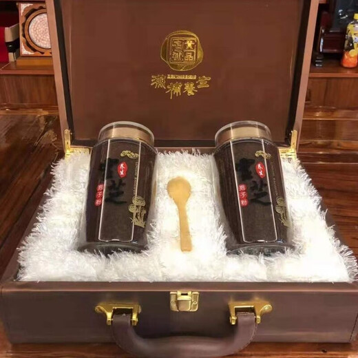 白云山长白山优选灵芝孢子粉头道林芝孢子粉赤灵芝种子粉质细腻礼盒 特级灵芝孢子粉【500克】两瓶 送灵芝片一袋