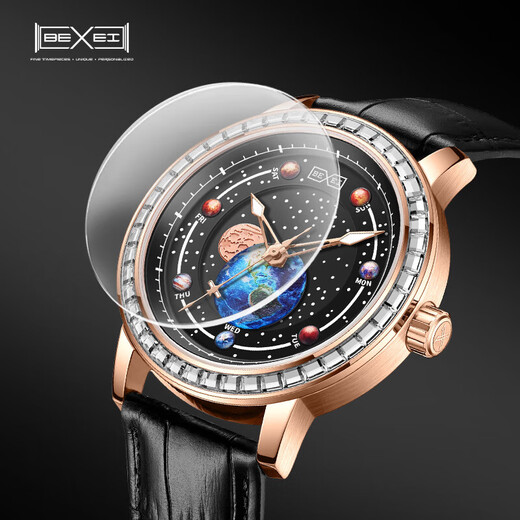 BEXEI Watch Men's Fully Automatic Mechanical Luminous Waterproof Watch Classic Silver-9227