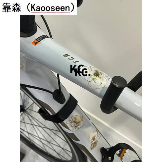 靠森（Kaooseen）自行车贴纸涂装印花改色山地车公路车架个性diy拼贴装饰防水车贴 黑夜玫瑰【20张装】