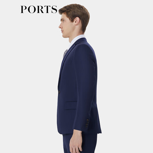 Ports Men's Men's Automne One Button Flat Collar Suit MP9MJ003SWW048 Navy Blue 50 A