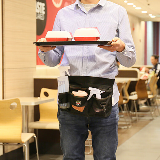 Fast Cleaning Tool Bag Garden Property Attendant Waist Bag Cleaning Storage Bag Tool Bag Large Green