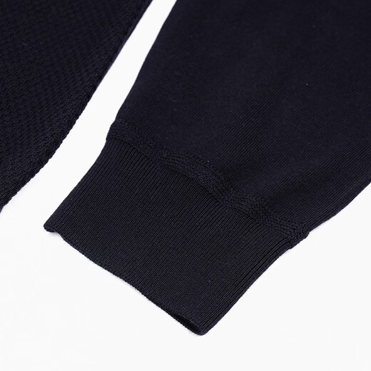 Blue Leopard (LAMPO) Light Travel Series Oriental simple luxury style men's long-sleeved sweater high lapel solid color versatile casual bottoming shirt dark blue XL (50)