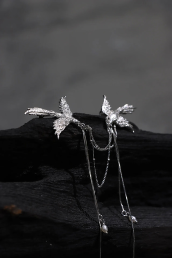 QUAMER Ju Jiu's Love Brooch Women's Cheongsam Pressed Suit Accessories New Chinese Style Feng Qiu Huang Tassel Zhen Ju Jiu's Love Brooch