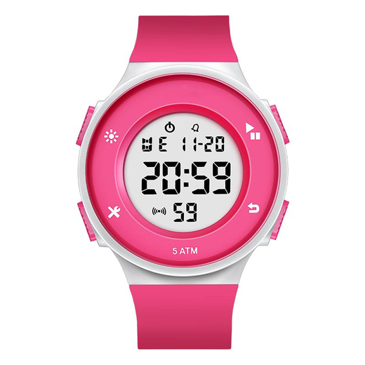 Lennik 50-meter swimming waterproof sports electronic watch youth adult watch boy luminous middle school student men's and women's watch 0991 black (swimming waterproof)