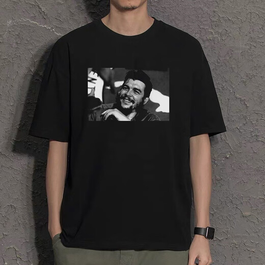 简方位切格瓦拉t恤 主义周边短袖衣服夏季t桖班服男 白色 d4882 切格瓦拉 XS 75-95斤