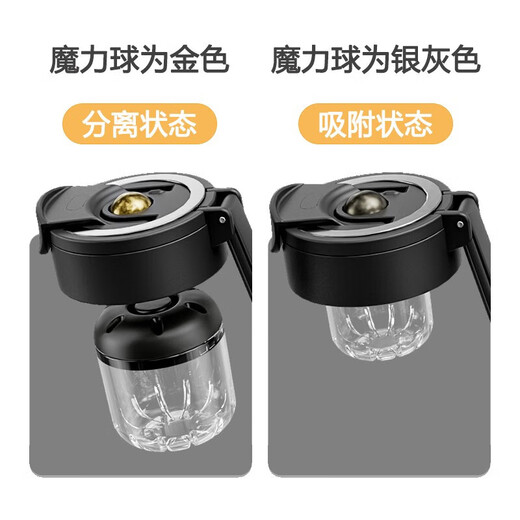 Nuobaifen Magnetic Bomb Tea Wasserabteilung Teetasse hochwertige große Kapazität Wärme Tasse im Freien Gesundheit Teetasse T3523 Zitronengelb 750 ml
