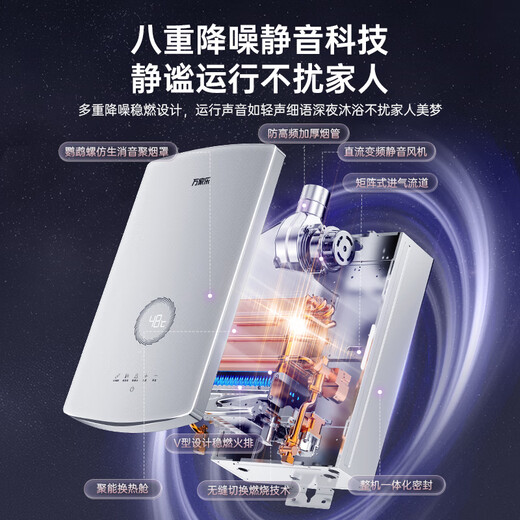 Macro Sleep Wash DS8(F) Energy-saving constant temperature dual-level 16-liter gas water heater natural gas glass screen water servo silent increase capacity large water volume anti-freeze trade-in