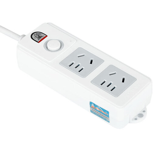 Bullet head new national standard safety socket/socket strip/strip strip/socket strip/terminal strip/trailer board extension cord master control switch 2 positions total length 1.5 meters TS-701c