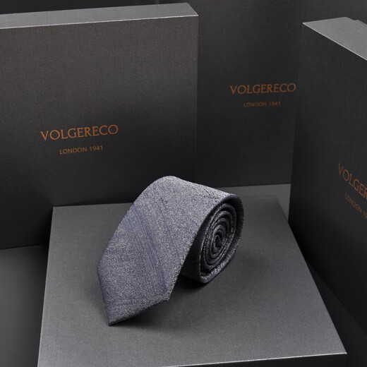 Volgereco [Reino Unido VG] Caja de regalo de corbata de negocios para hombres Desgaste formal de alta gama sin golpes a mano sin nudarse 7 cm Matrimonio VG07 Estilo clásico de manejo de mano