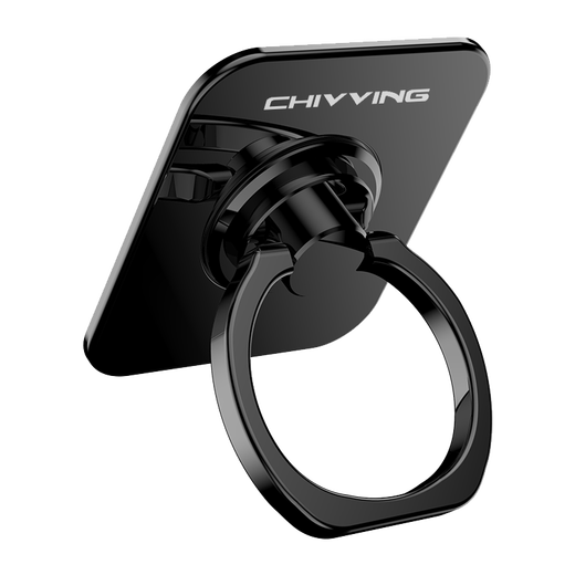 Holding mobile phone holder finger ring buckle metal stainless steel high quality men's personalized creative desktop support frame mobile phone case finger ring mobile phone buckle support live broadcast finger buckle female ring finger buckle [high quality] silver-1 package