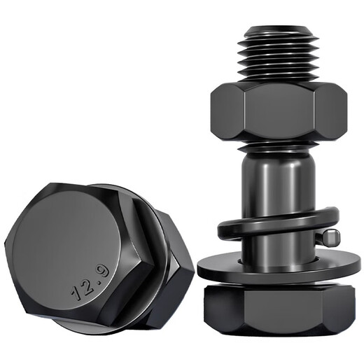 Tianzhuo Hardware 12.9 grade external hexagonal screw nut set complete combination screw accessories high strength bolt M6M8-M24mm M14*60 full thread - 1 set