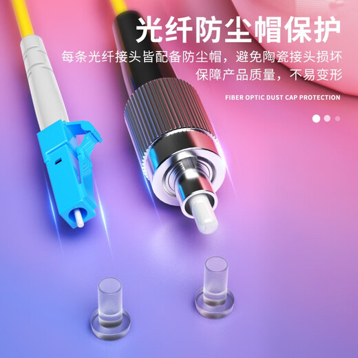 Putian Ren'an fiber optic jumper telecommunications-grade fiber optic cable LC-LC-SC-FC-ST single-mode dual-core 9/125 optical terminal transceiver welded tail fiber single-mode dual-core LC-FC 5 meters