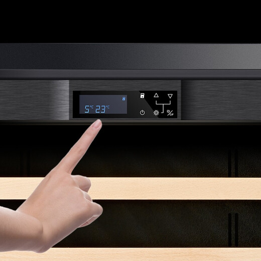 PULADI frequency conversion first-class energy efficiency red wine cabinet constant temperature wine cabinet embedded frost-free wine compressor home living room smart office refrigerator first-class energy efficiency frequency conversion thin wine cabinet + ice bar combination 654L