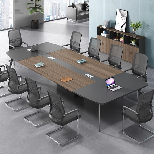 Sudhir conference table long table office desk and chair negotiation table staff combination rectangular customized color card (please contact customer service for details)