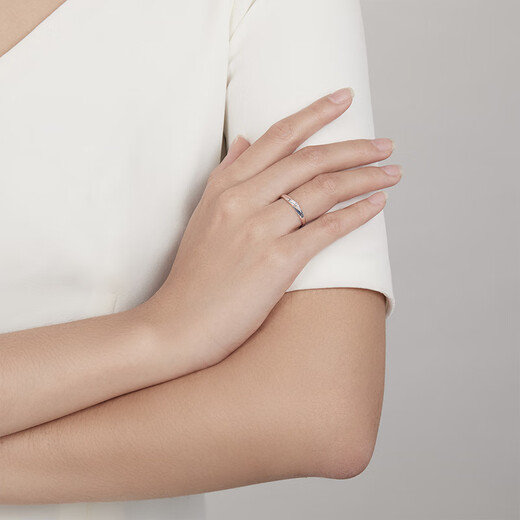 Saturday Fu PT950 platinum ring female love wings live B018508 about 2.44g birthday gift