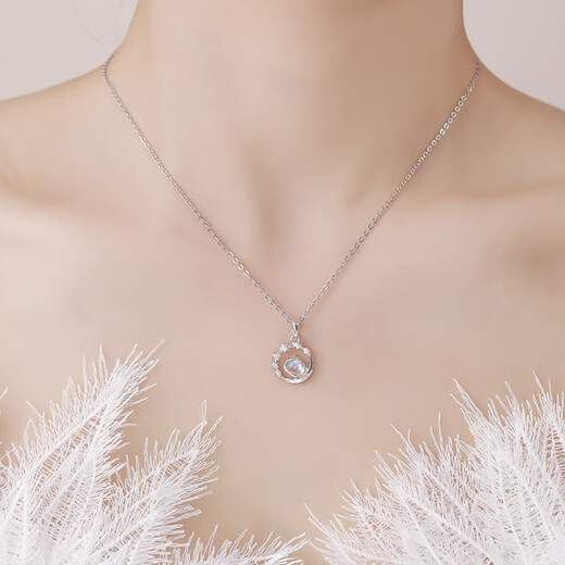 Baolian Pluto S999 silver necklace niche authentic pendant gift for girlfriend S925 necklace * certificate * true love flower box without Specifications