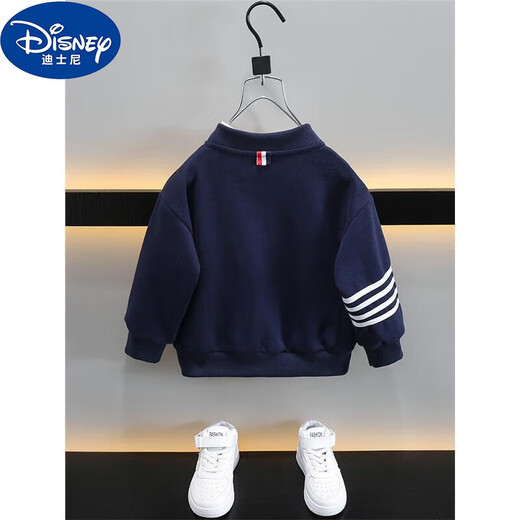 Disney (Disney) Boys' Jackets Autumn Clothes Little Boys Cardigan Two-Year-Old Baby Boy Baseball Uniform Outer Children's Jacket Top Navy Blue (Single Baseball Uniform Jacket) 100cm