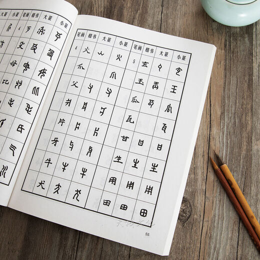 怎样写篆书甲骨文金文技法集唐诗章法入门毛笔书法练字帖临摹字典 精装篆书字典795页