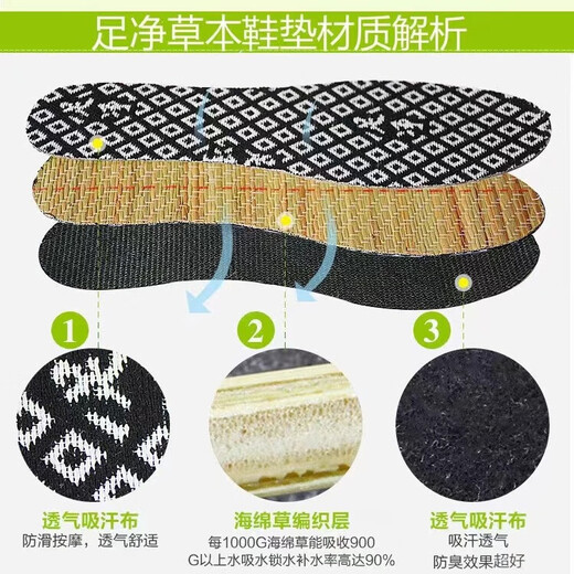 Foot clean foot clean antibacterial deodorant insole sweat-absorbent and breathable odor-retaining fragrance for men and women foot odorless leather shoes sports 9901 four-season model black and white grid [6 pairs] 9901 deodorant insole size 36