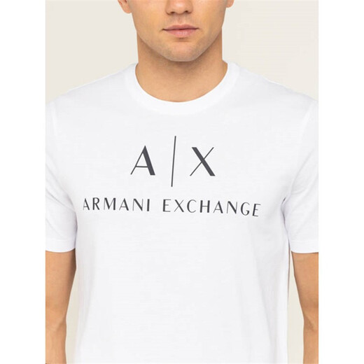ARMANI/AX MEN MEN'S Logo gedruckte Mode Kurzarm Runde Hals T-Shirt 8nztcj Z8H4Z rot 1463 s