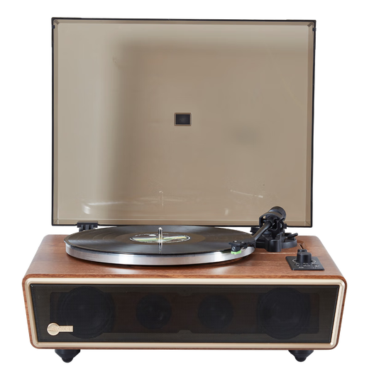 ARKROCKETHuygens Huygens Bluetooth vinyl record player retro LP record player gramophone record player audio living room ornaments birthday gift walnut grain color moving magnetic cartridge walnut color + walnut color stand