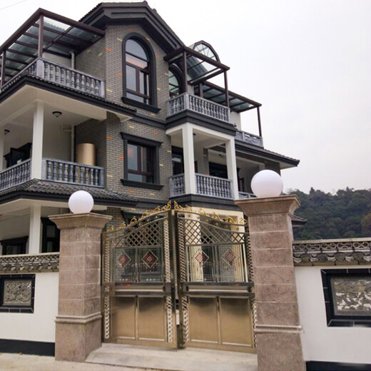 Ball lamp home outdoor waterproof round wall column head villa courtyard ball lamp gate column spherical gate column lamp ordinary diameter 35cm gray base