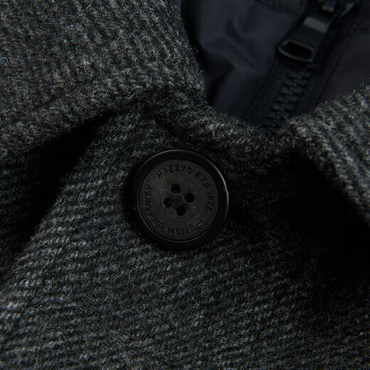 Hazzys Herren Winterjacke [Abnehmbarer Hut] Twill matra Herren ABSZH0BDH33 NAVY NV XL (180/100A 50)
