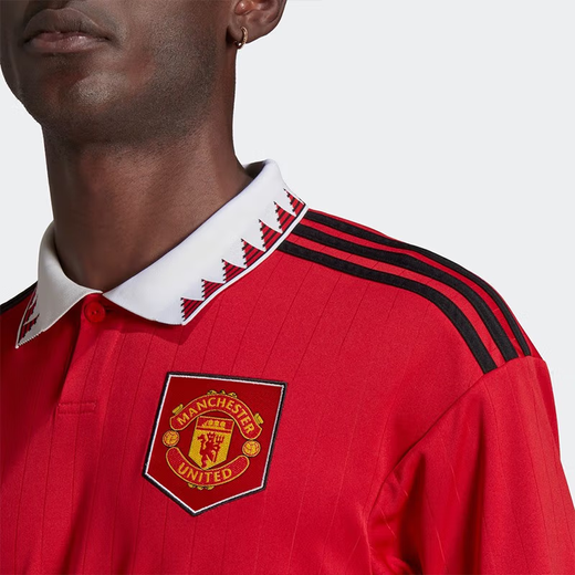 Adidas Hombres de manga corta para hombres Versiones de fanáticos de Manchester United Manchester Jersey Football Training Breathable Fitness Clothing Casual Top H13881/Manchester United XL