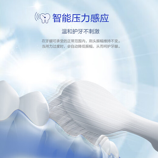 Panasonic Tooth Guard Electric Toothbrush Suitable for Sensitive Gums Removes Stain and Protects Gums Intelligent Pressure Sensing 3 Teeth Cleaning Modes Gift DC12 to Boyfriend or Girlfriend Blue