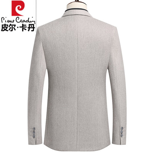Pierre Cardin (pierre cardin) high-end wool suit jacket men's slim single suit jacket autumn and winter high-end business iron-free casual suit for men 25907 navy blue XL 180 141-160Jin Jin equals 0.5 kg
