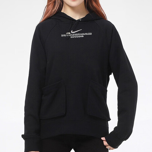 耐克（NIKE）女装上衣 2025春季新款运动服跑步休闲连帽针织衫宽松卫衣套头衫 HV8461-677/红色新年款 M (160/84A)