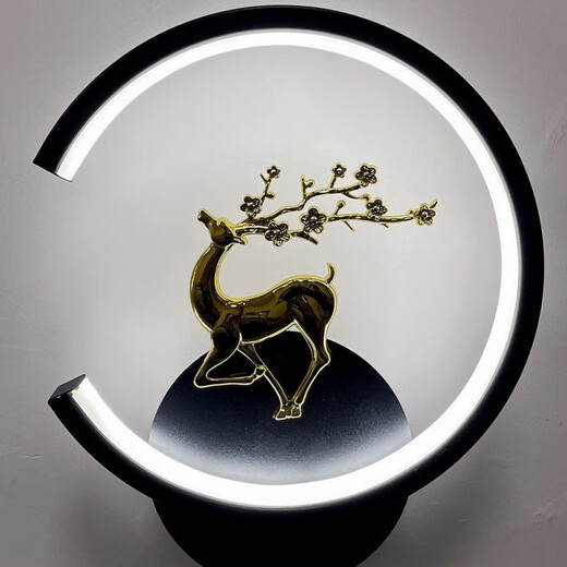 Yaotian Bedroom Bedside Warm Wall Lamp Simple Modern Living Room Background Wall Lamp Stairway Aisle Corridor Round Square Lighting White C Pair (one left and right) Three-color dimming