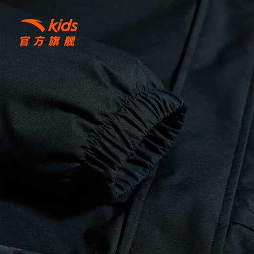 Anta-Kinderjacke Herren große Kinder Fleece Sport Top 2023 Frühling Neues warmes Trend Top 3523 Fantasy Black-2 130 cm
