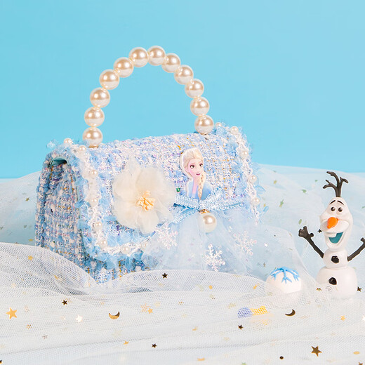 迪士尼（Disney）儿童包包女童可斜跨女孩冰雪奇缘爱艾莎公主生日六一儿童节礼物