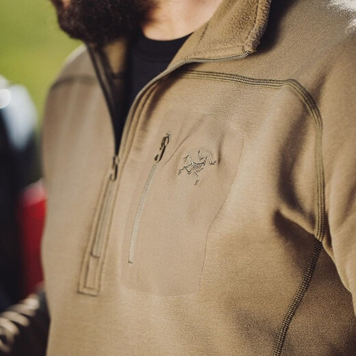 ARC TERYX military bird LEAF Cold WX SV military version thickened warm fleece underwear breathable comfortable crocodile color top CRO M