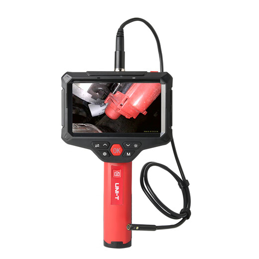 Uni-T UT668 handheld dual-lens industrial endoscope HD camera visual pipe detector car maintenance UT668 (1m snake tube)