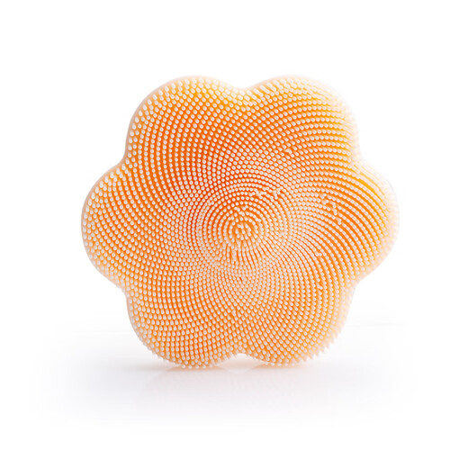 Face wash brush massage artifact manual pore cleaning and blackhead cleansing device silicone soft-bristled face wash brush gray and white