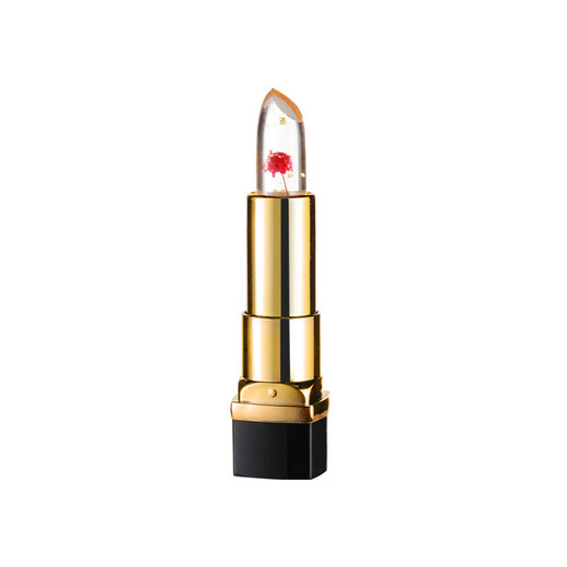 Skin Cleanser (JAYFS) Flower Jelly Color Change Lipstick Temperament Advanced Color Development Not Easy to Dip Cup Temperature Change Lipstick Blue Virgin