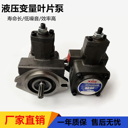 科至途压油泵 V系列油泵 变量叶片泵V20/15/12平键 花键 压力70公斤 V12127轴