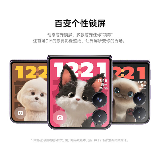 小米（MI）MIX Flip 小折叠屏 4.01英寸多功能超大外屏 第三代骁龙8 16GB+1TB 白色 5G拍照AI手机