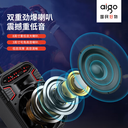 Patriot S58 Square Dance Audio High Power Outdoor Audio Wireless Bluetooth Trolley Speaker Mobile Home Portable Karaoke Amplifier Megaphone Speaker Standard Edition