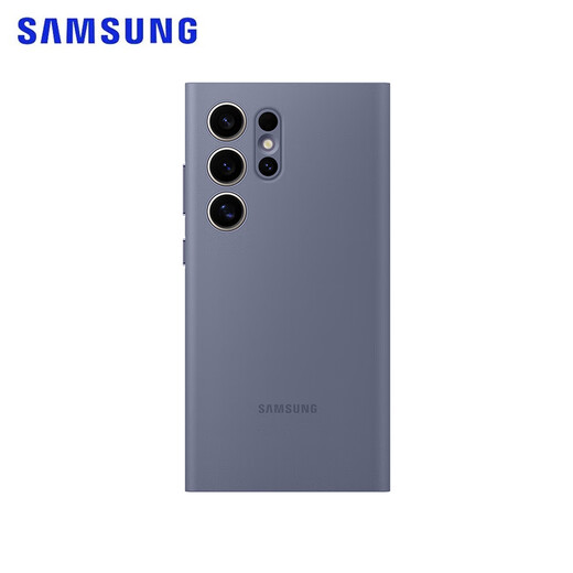 SAMSUNG Galaxy S24 Ultra Smart Window Protective Case Flip Phone Case Original Phone Case Purple