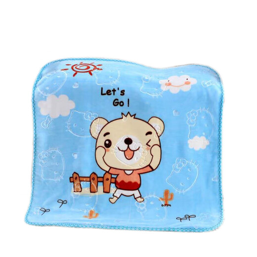 Children's blanket newborn cloud blanket double layer thickened child autumn and winter nap quilt baby products cover nap blanket orange red about 2.3Jin Jin equals 0.5 kg 140*110 double layer thickened