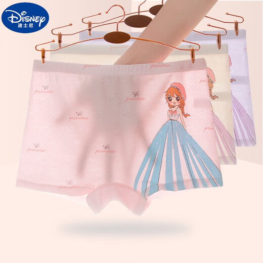 Disney Children's Unterwäsche Modal Ice Seide Atmungsaktives mittelgroßes Mädchen mit mittlerem Mädchen vier Flat Eckschutz-Sicherheitsshorts Student Baby Dünne Sommermädchen Atmungsaktive Baumwolle 702# [2 Packs] M Größe (Empfohlenes Gewicht 15-25 Jin [Jin entspricht 0,5 kg]))