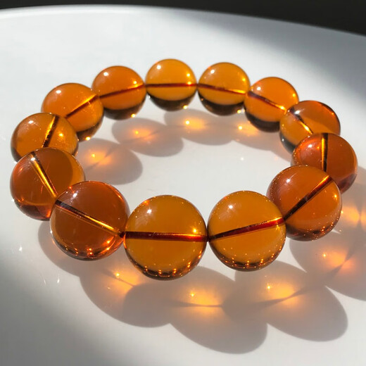 Dingfei Myanmar Amber 18mm Water Purifying Blood Black Tea Bracelet Men Women Domineering Amber Beeswax Picture Color