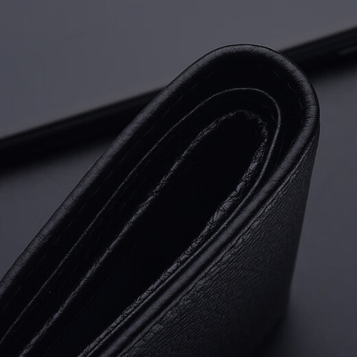 Seven Wolf Men's Wallet Short Leather Change New Brand Youth Pure Ceutsl Celassed Polying Pyramid Pyramid Soft Soft Leather Black Cross