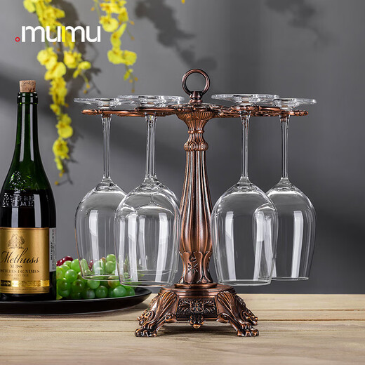 MUMU Light Luxury Red Wine Glass Rack Tower-shaped Goblet Rack Home Creative Hanging Cup Rack